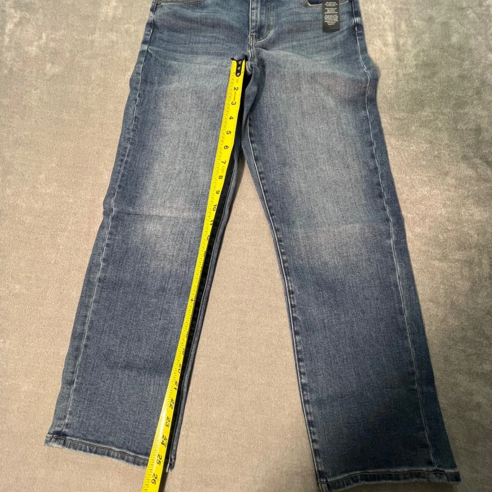 Liverpool Los‎ Angeles Kennedy Crop Straight Jeans Blue Denim Size 6/28 NEW